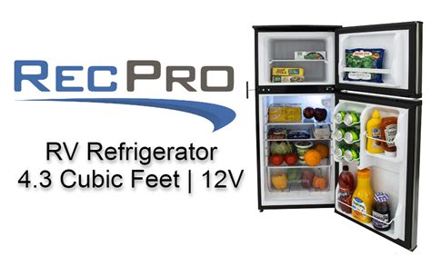 Amazon.com: RecPro RV Refrigerator Stainless Steel | 4.3 Cubic Feet ...