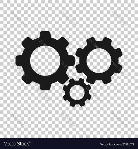 Gear icon in transparent style cog wheel Vector Image