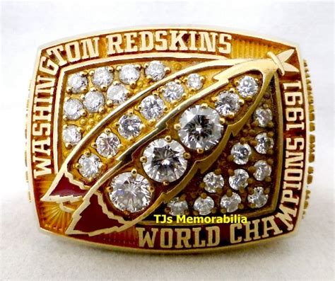 1991 WASHINGTON REDSKINS SUPER BOWL XXVI CHAMPIONSHIP RING - Buy and Sell Championship Rings