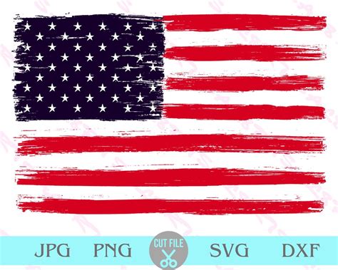 Distressed American Flag svg USA flag svg Grunge flag svg | Etsy ...