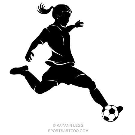 Girl Soccer Player Highlighted Silhouette | Girl playing soccer, Soccer players, Girls soccer