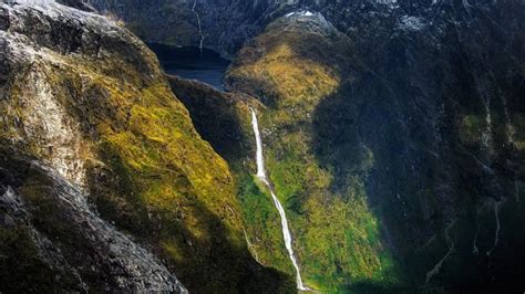 Sutherland Falls and Lake Quill, New Zealand - backiee