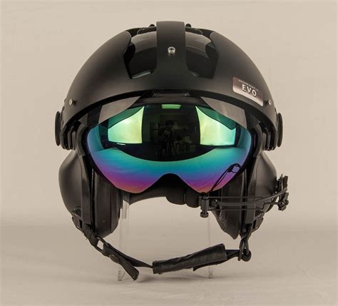 Evolution 252 Helicopter Helmet with Carbon Fiber Visor Cover