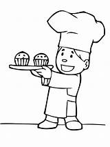 Printable Baker Coloring Pages sketch template