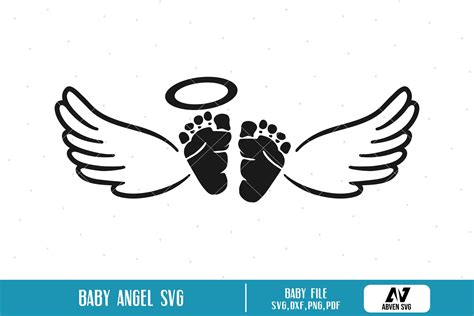 Baby Svg Baby Angel Svg Angel Svg Angel Wings Svg Baby - Etsy | Baby angel, Baby feet tattoos ...