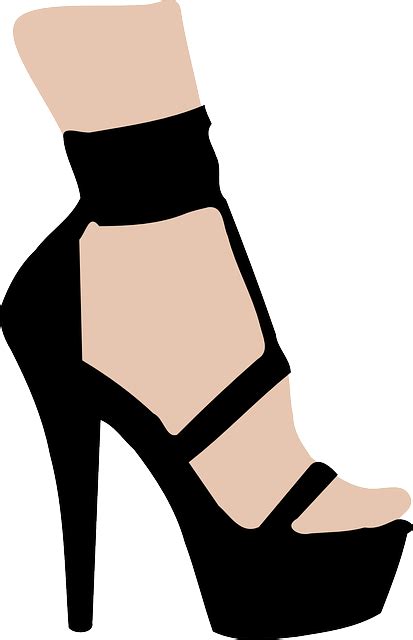 Stilettos High Heeled Shoe Black · Free vector graphic on Pixabay