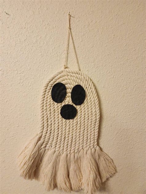 Ghost Macrame// Halloween Decor// Halloween Macrame// Ghost - Etsy