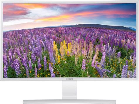 Best Buy: Samsung 27" Curved HD Monitor Glossy White S27E591C