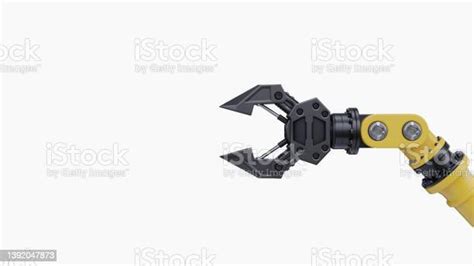 Robot Arm Grippers For Industry On White Background Stock Photo ...