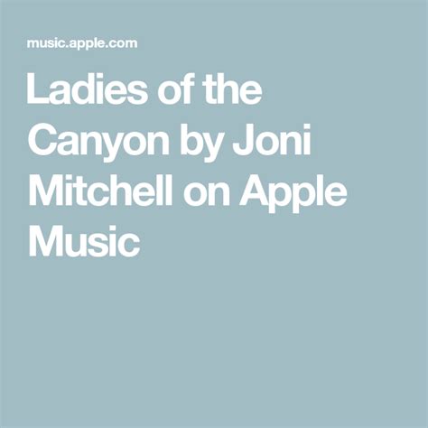 ‎Ladies of the Canyon by Joni Mitchell on Apple Music Big Yellow Taxi ...