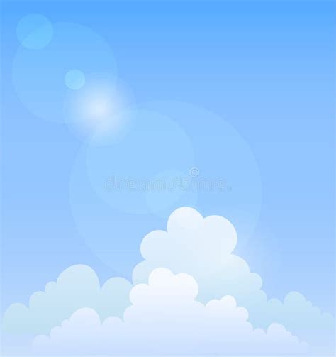 Blue Sky. Vector Background Stock Vector - Illustration of texture ...