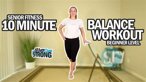 10 Minute Balance Workout For Seniors And Beginners - YouTube