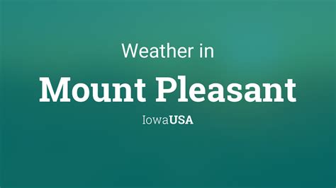 Weather for Mount Pleasant, Iowa, USA