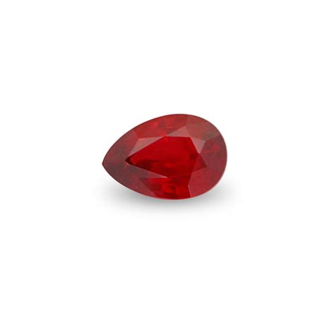 0.88 ct Unheated Ruby, Pear Shape, AGL — Enhoerning Jewelry