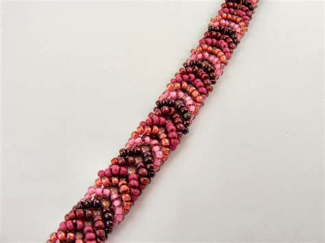 Sweet Freedom Designs: Chevron Bracelet with Picasso-Finish Seed Beads