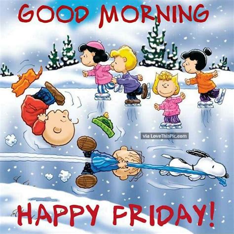 Good Morning Friday Winter Peanuts Quote Pictures, Photos, and Images ...