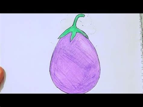 Brinjal Drawing For Kids