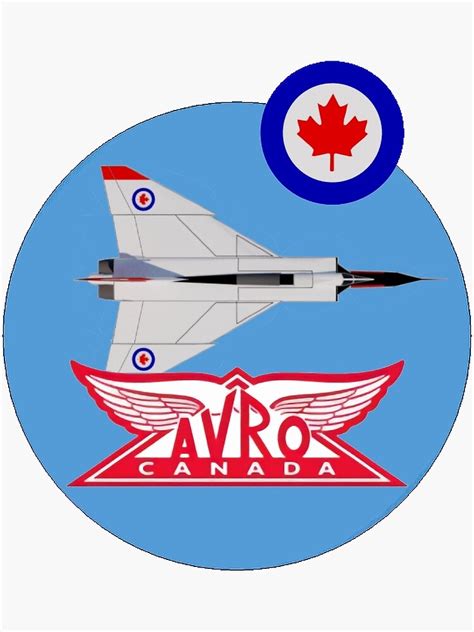 "Avro Arrow Avro Logo Canadian Roundel" Sticker for Sale by MichaelEpp | Redbubble