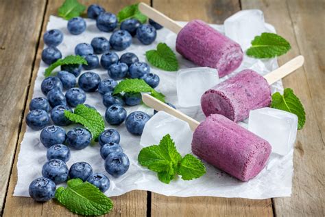 Delicious Blueberry Ice Cream Treats - 4K Ultra HD Wallpaper