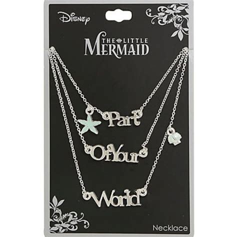 New Disney Little Mermaid Ariel Layered Necklace in 2024 | Disney little mermaids, Disney ...