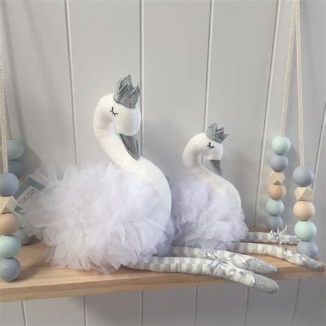 White Swan Toy Nursery Bedroom Decor – Lovely Linen