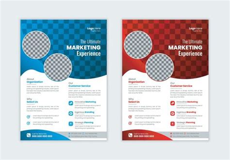 Red Blue Flyer Vector Art, Icons, and Graphics for Free Download