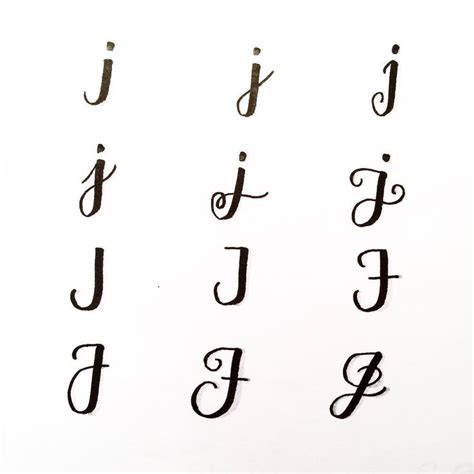 12 different Letter J's for #SimpleAlphabets ️ | Lettering alphabet ...