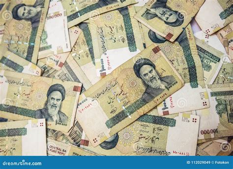 Iranian rial banknotes editorial stock image. Image of ruhollah - 112029049