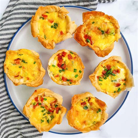 Mini Quiches (with Flaky Phyllo Crusts!) | Babaganosh