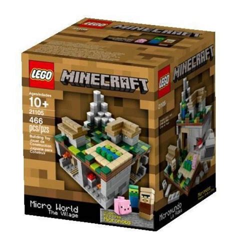 LEGO Minecraft Micro World – The Village | Lego minecraft, Lego, Minecraft