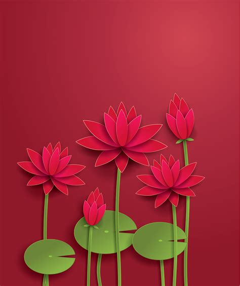 vector lotus flower 585783 Vector Art at Vecteezy