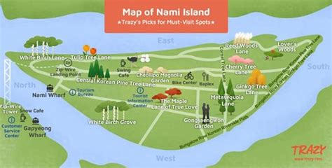 Nami Island Map