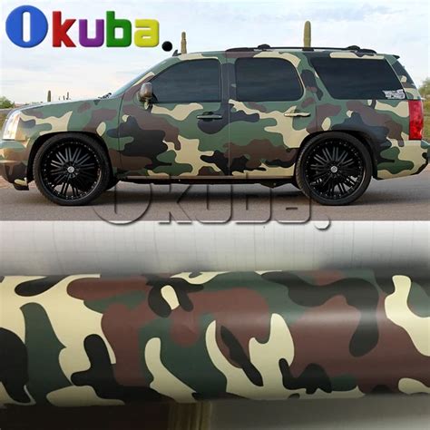 Vehicle Wrap Vinyl Camo Truck Wraps with Air Bubble Free Full Car Body ...