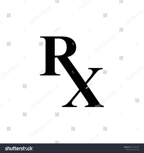 Initials Rx Vector Minimalist Logo Stock Vector (Royalty Free) 1755767525 | Shutterstock