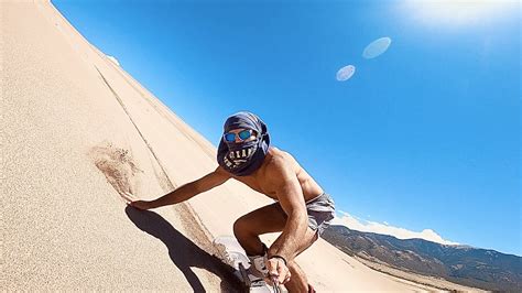 Snowboarding the Colorado Sand Dunes!! - YouTube