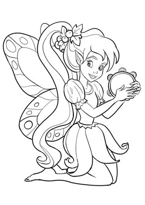 Free & Easy To Print Fairy Coloring Pages - Tulamama