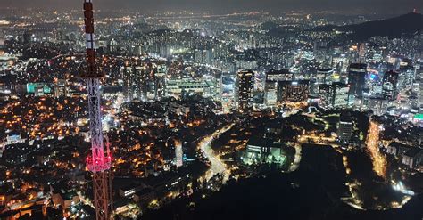 Free stock photo of city lights, night view, seoul