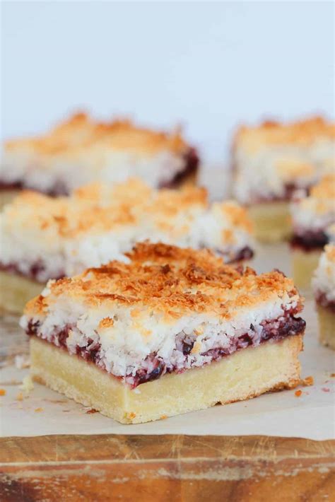 Raspberry Coconut Slice - Bake Play Smile