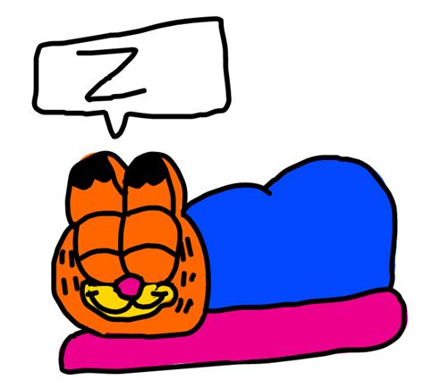 Garfield sleeping — Weasyl