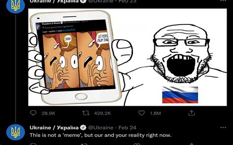 Ukraine Escalates Use Of Wojak Memes After Russia Posts "Let People ...