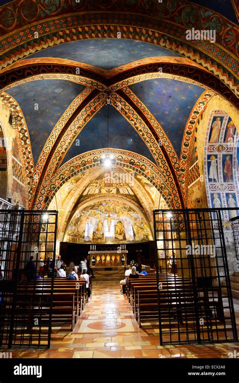 Basilica Saint Francis Assisi Catholic Church Italy Tuscany Umbria IT ...