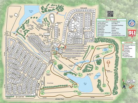 Park Map & Sponsors - Travelers Rest RV Resort & Golf Course