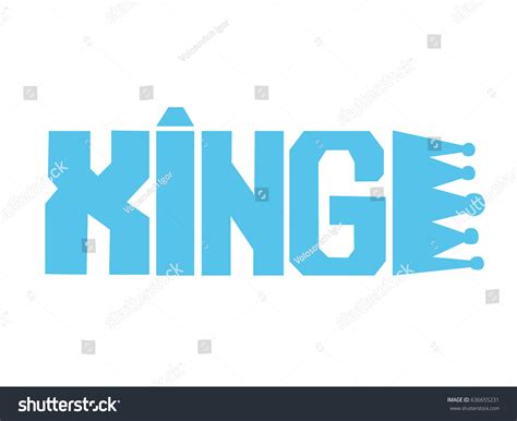 King Word Vector Illustration Isolated Stock Vector (Royalty Free ...