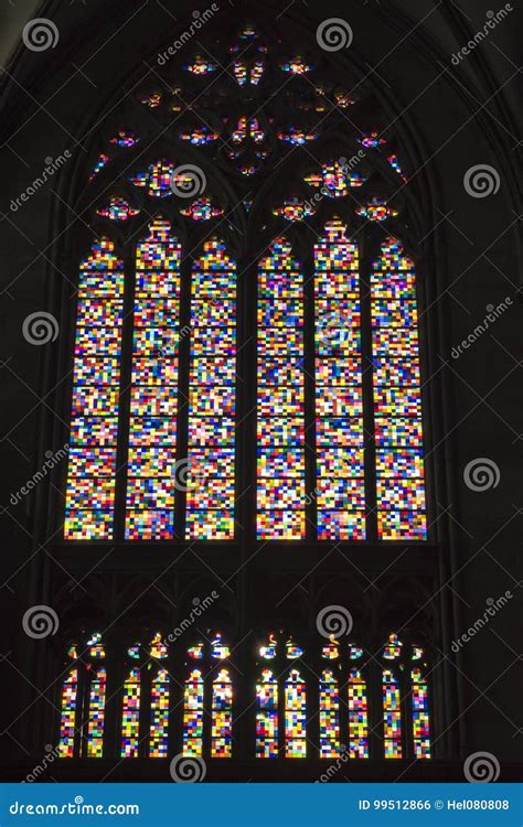 Cologne Cathedral - Gerhard Richter - Stained Glass Window Stock Photo - Image of holy, squares ...