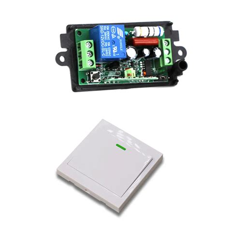 110V/220V Wireless Remote Switch Remote Control Light Switch 10A 1CH ...