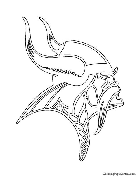 Minnesota Vikings Logo Coloring Page