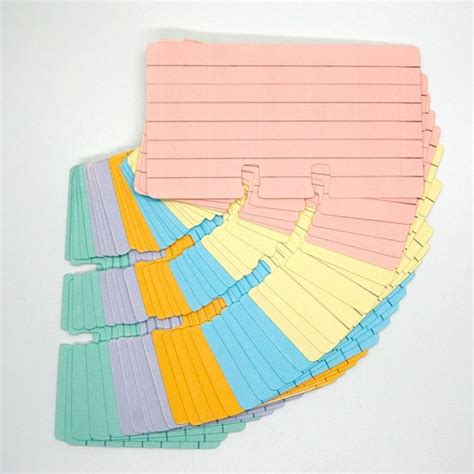 Rolodex Cards 6 Colors Contacts - Etsy