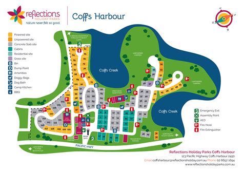 Coffs Harbour Holiday Park Map - Reflections Holiday Park