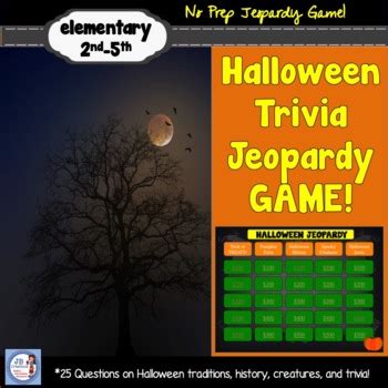 Halloween Jeopardy with Trivia Facts by JB Creations | TPT