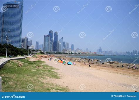 Qingdao China Beach editorial photo. Image of outside - 78485026